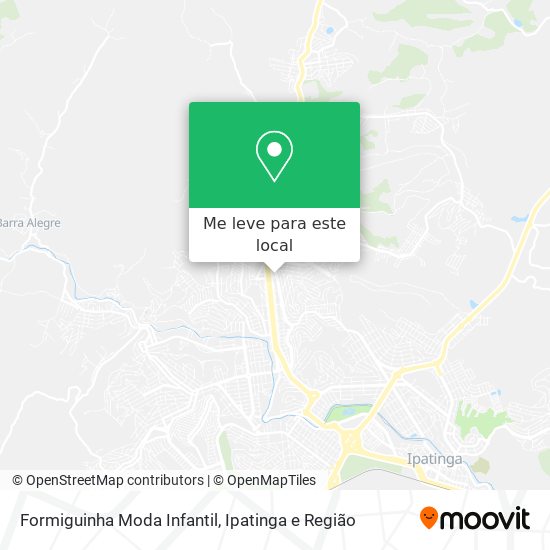 Formiguinha Moda Infantil mapa