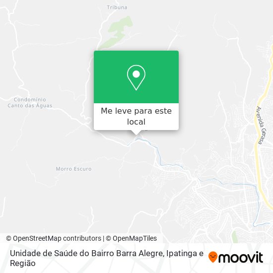 Unidade de Saúde do Bairro Barra Alegre mapa