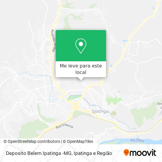 Deposito Belem Ipatinga -MG mapa