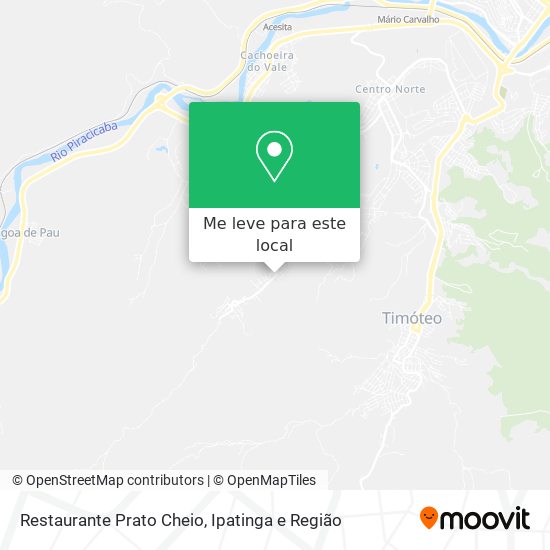 Restaurante Prato Cheio mapa