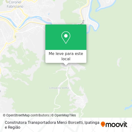Construtora Transportadora Merci Borcetti mapa