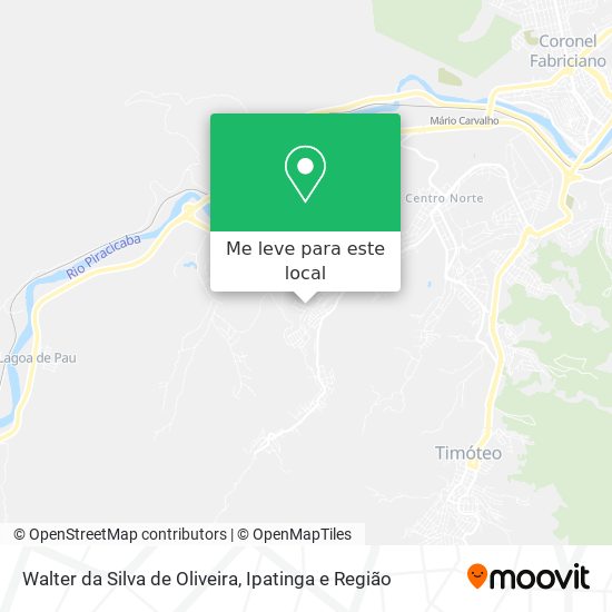 Walter da Silva de Oliveira mapa