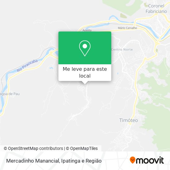 Mercadinho Manancial mapa