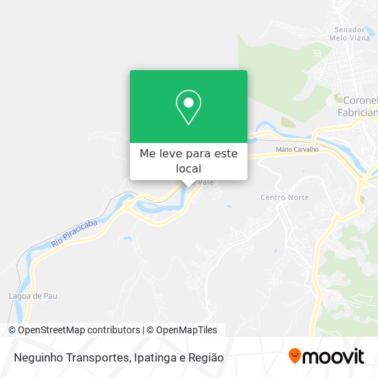 Neguinho Transportes mapa