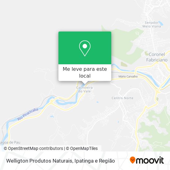 Welligton Produtos Naturais mapa