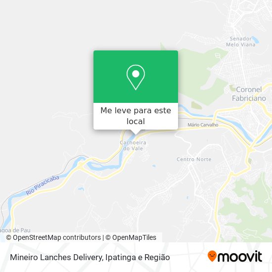 Mineiro Lanches Delivery mapa