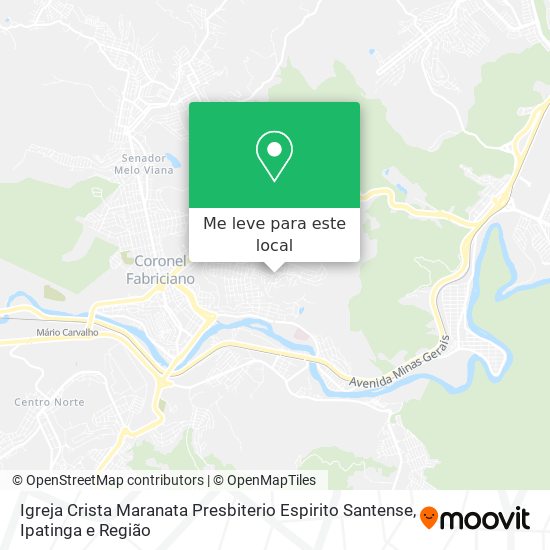 Igreja Crista Maranata Presbiterio Espirito Santense mapa