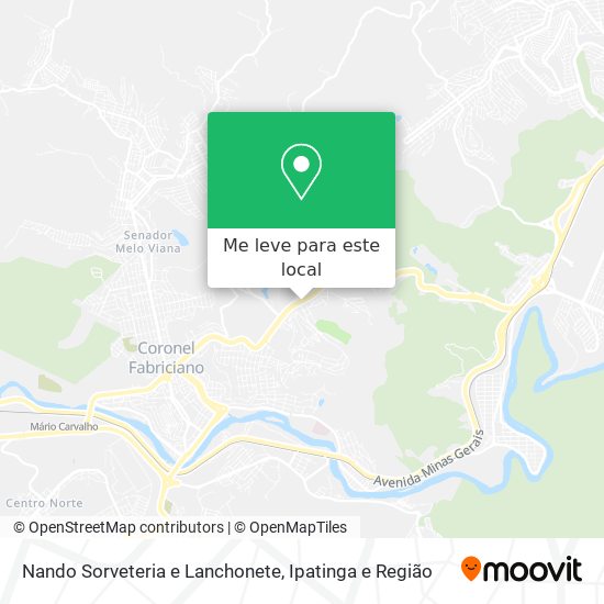 Nando Sorveteria e Lanchonete mapa