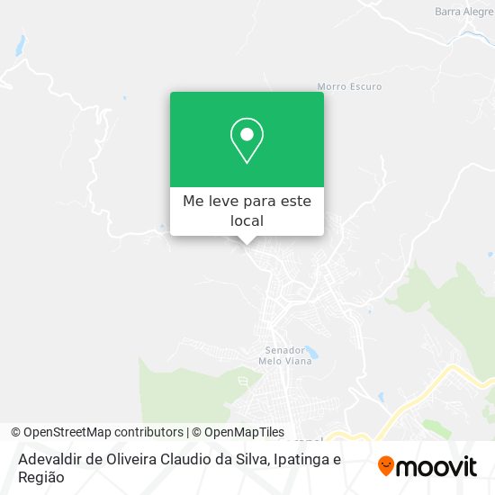 Adevaldir de Oliveira Claudio da Silva mapa