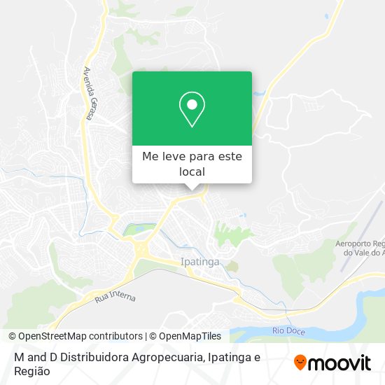 M and D Distribuidora Agropecuaria mapa