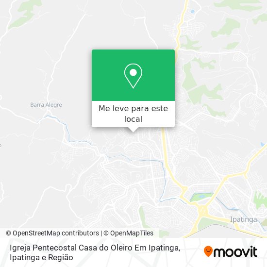 Igreja Pentecostal Casa do Oleiro Em Ipatinga mapa