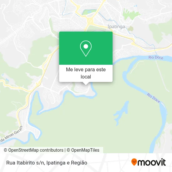 Rua Itabirito s/n mapa