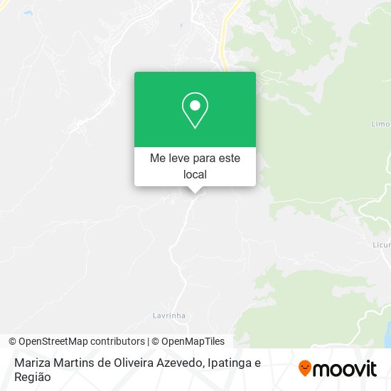 Mariza Martins de Oliveira Azevedo mapa