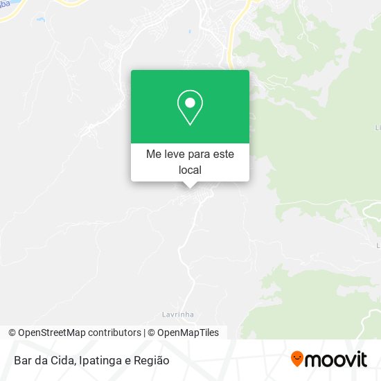 Bar da Cida mapa