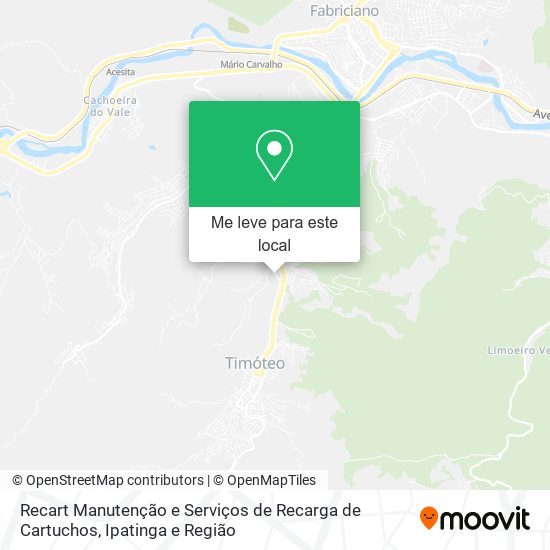 Recart Manutenção e Serviços de Recarga de Cartuchos mapa