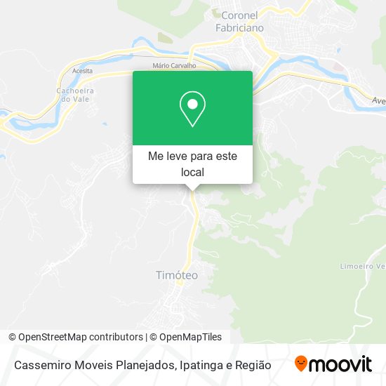 Cassemiro Moveis Planejados mapa