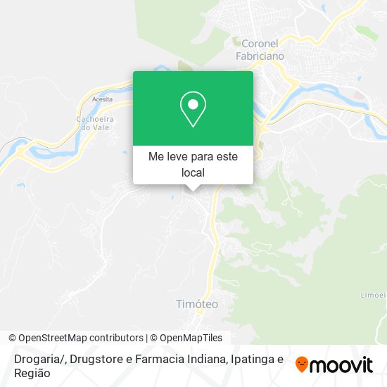 Drogaria / , Drugstore e Farmacia Indiana mapa