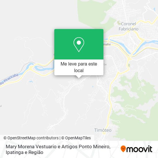 Mary Morena Vestuario e Artigos Ponto Mineiro mapa
