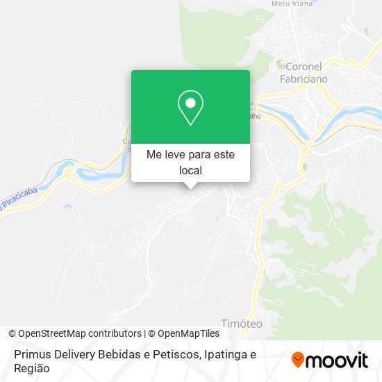 Primus Delivery Bebidas e Petiscos mapa