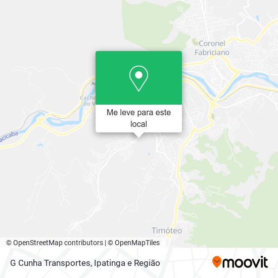 G Cunha Transportes mapa