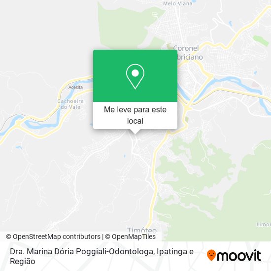 Dra. Marina Dória Poggiali-Odontologa mapa