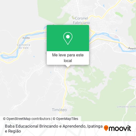 Baba Educacional Brincando e Aprendendo mapa