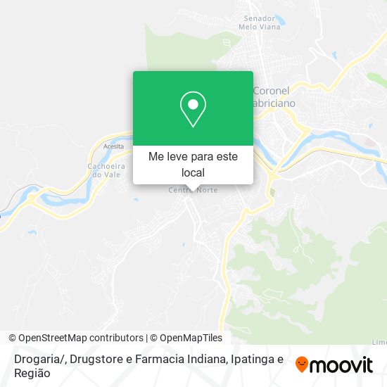 Drogaria / , Drugstore e Farmacia Indiana mapa