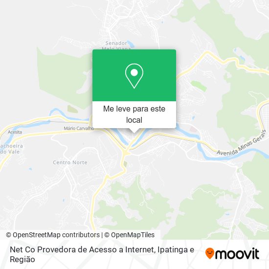 Net Co Provedora de Acesso a Internet mapa