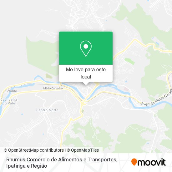 Rhumus Comercio de Alimentos e Transportes mapa