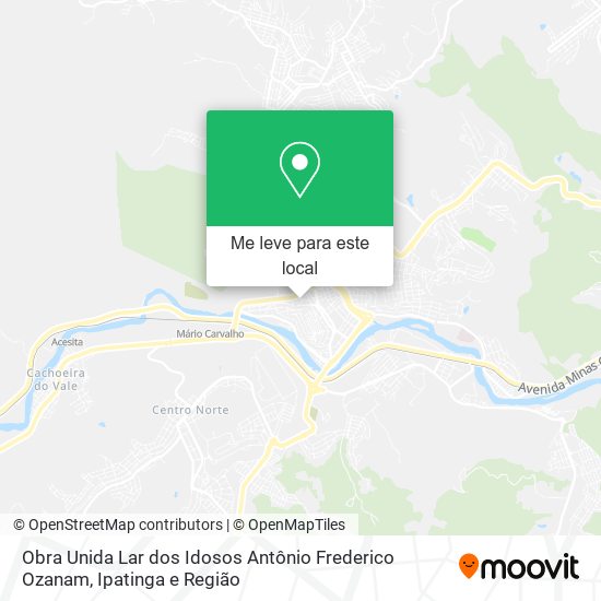 Obra Unida Lar dos Idosos Antônio Frederico Ozanam mapa