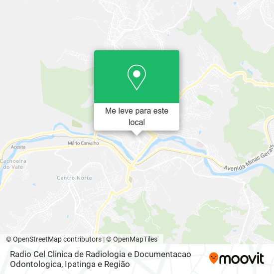Radio Cel Clinica de Radiologia e Documentacao Odontologica mapa