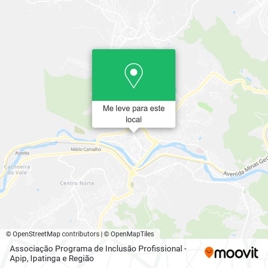 Associação Programa de Inclusão Profissional - Apip mapa