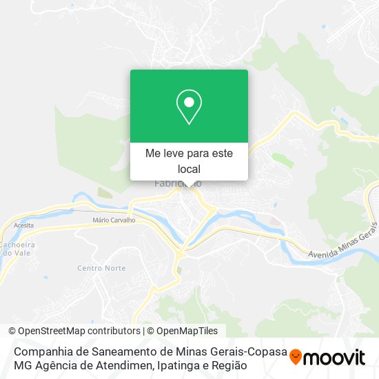 Companhia de Saneamento de Minas Gerais-Copasa MG Agência de Atendimen mapa