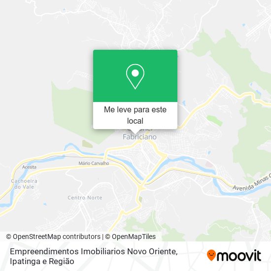 Empreendimentos Imobiliarios Novo Oriente mapa