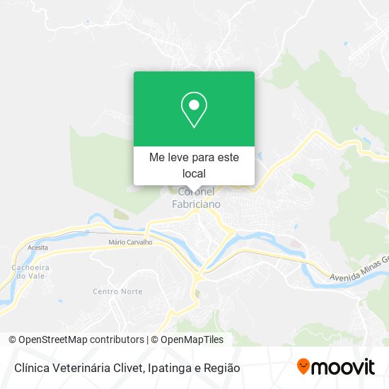 Clínica Veterinária Clivet mapa