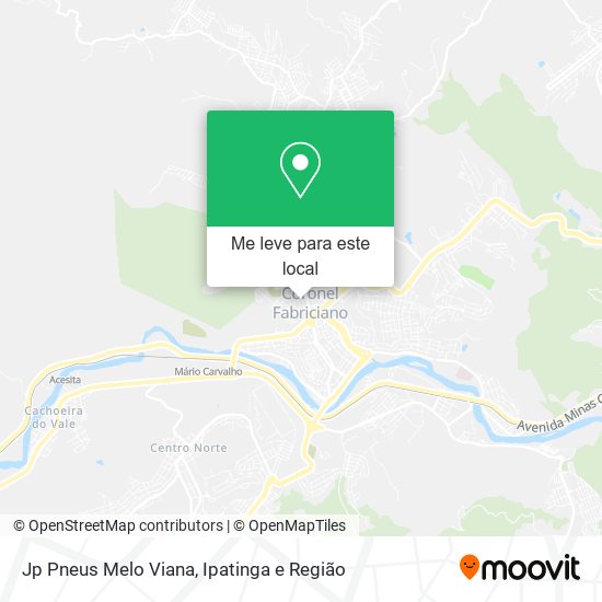 Jp Pneus Melo Viana mapa