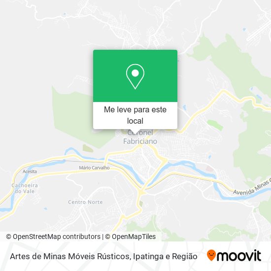 Artes de Minas Móveis Rústicos mapa