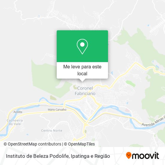 Instituto de Beleza Podolife mapa