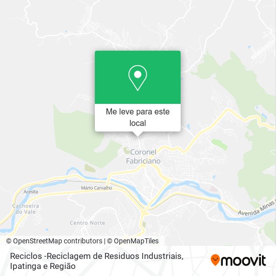 Reciclos -Reciclagem de Residuos Industriais mapa