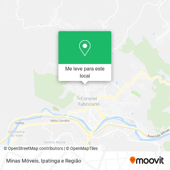 Minas Móveis mapa