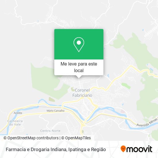 Farmacia e Drogaria Indiana mapa