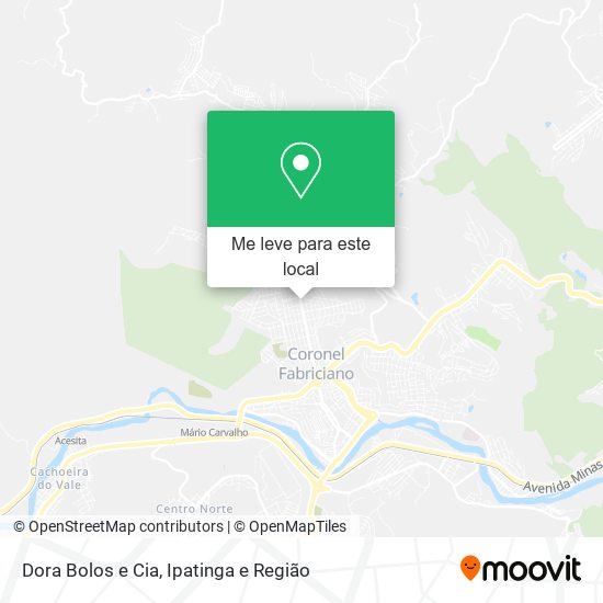 Dora Bolos e Cia mapa