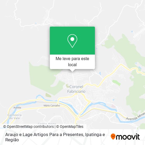 Araujo e Lage Artigos Para a Presentes mapa