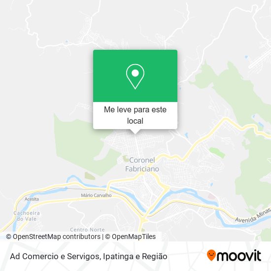 Ad Comercio e Servigos mapa