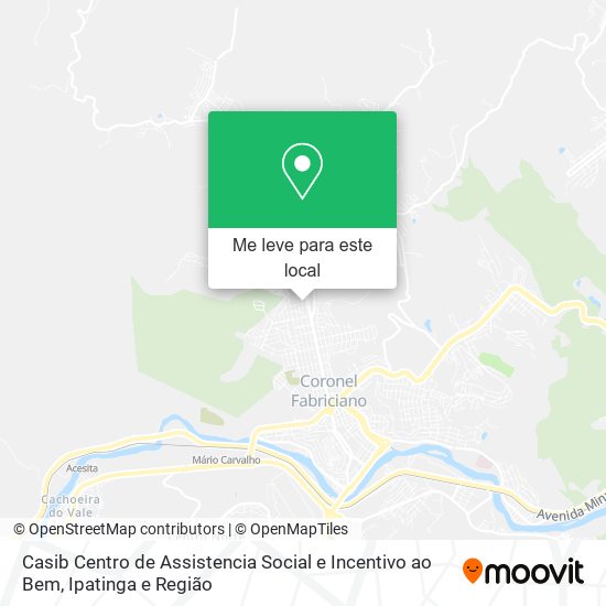 Casib Centro de Assistencia Social e Incentivo ao Bem mapa