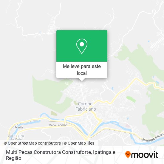 Multi Pecas Construtora Construforte mapa