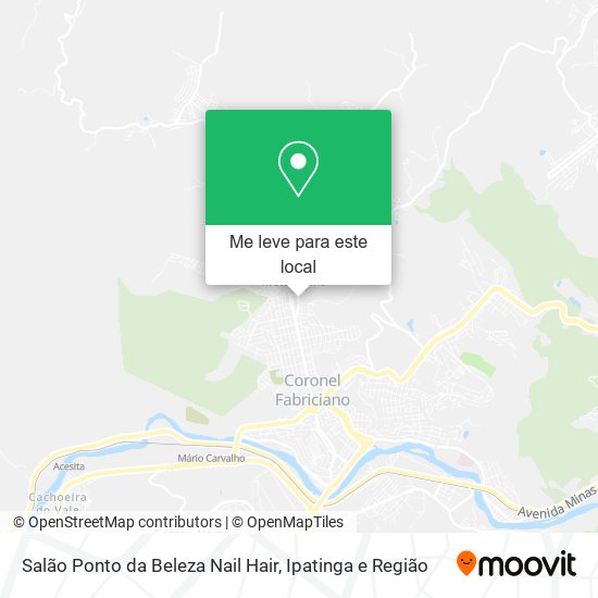 Salão Ponto da Beleza Nail Hair mapa