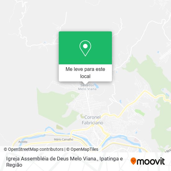 Igreja Assembléia de Deus Melo Viana. mapa