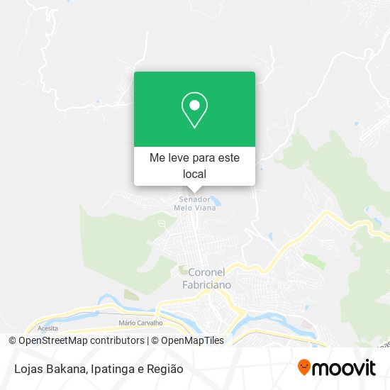 Lojas Bakana mapa