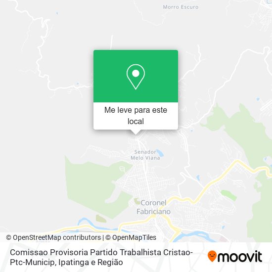 Comissao Provisoria Partido Trabalhista Cristao-Ptc-Municip mapa